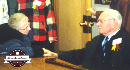 Ilion High School Mega Reunion October 11 2002 - Class of 1924 Mrs. Florence Porter Pelletier and Class of 1927 Robert Humphrey