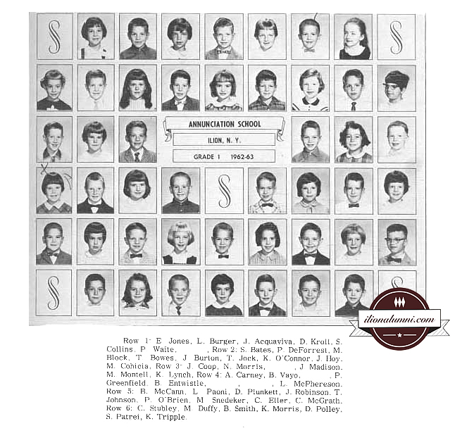 Ilion High Class of 1974 IHS Class of 1974 - First Grade - Annunciation School