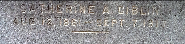 St. Agnes Cemetery - Ilion NY, Michael Giblin Family Plot - Catherine Giblin