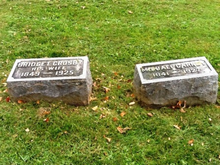 St. Agnes Cemetery - Ilion NY, Michael Carney Family Plot - Michael Carney and Bridget (Crosby) Carney