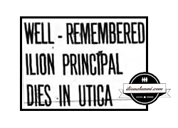 1945 Ilion Sentinel Headline