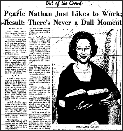 Utica Observer Pearle Nathan Just Likes to Work