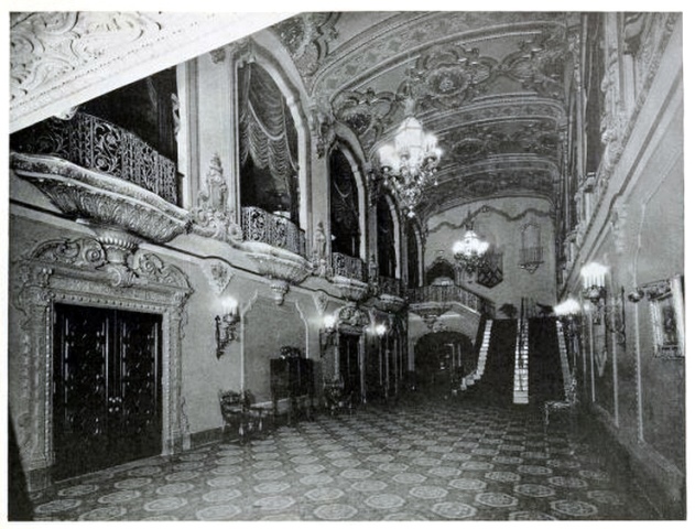 Stanley Theatre, Utica, New York in 1929 - Grand Staircase Hall