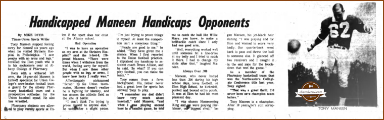 Anthony Maneen - Albany Times-Union 1965 Anthony Maneen - Albany Times-Union 1965