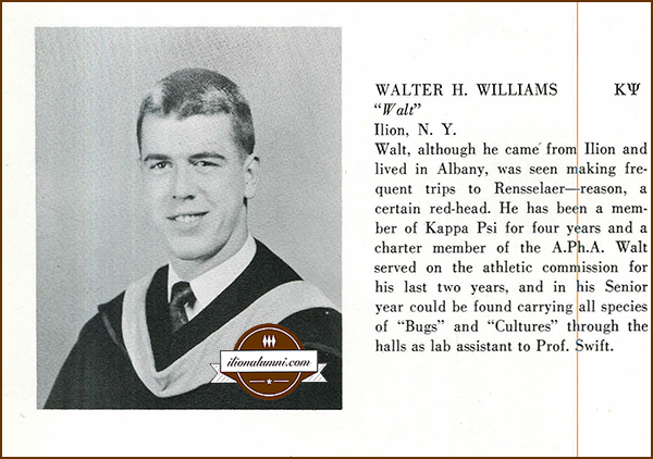 Walter Williams Albany College of Pharmacy Graduation 1951