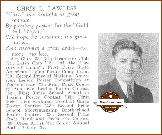 1934 Yearbook Art Editor - Christopher Lawless