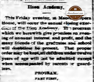 Ilion Citizen IHS Academy 1882
