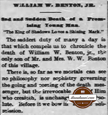 Ilion Citizen William W. Benton, Jr. 1888