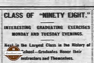 Ilion Citizen Ilion High School - Class of 1898