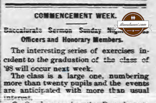 Ilion Citizen Ilion High School - Class of 1898