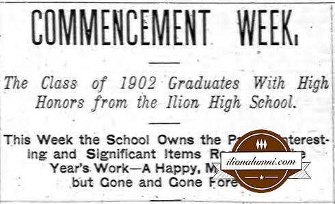 
Ilion Citizen IHS Commencement Week 1902