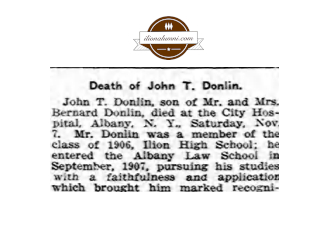 Ilion Citizen - Alumni Banquet Set For June 25 At High School - 1906