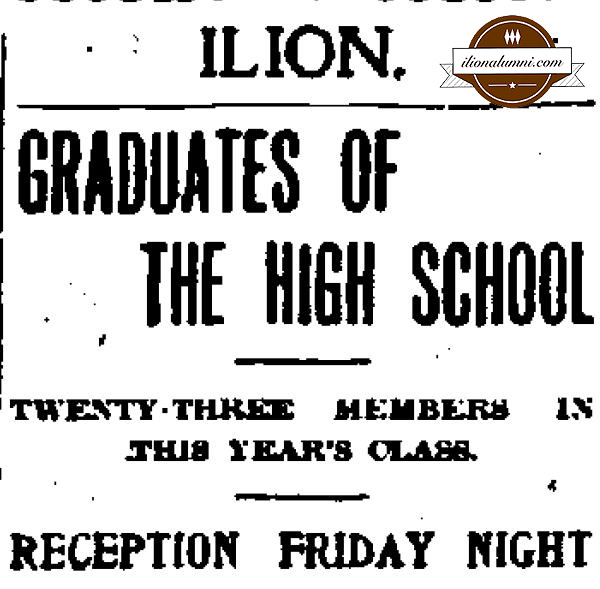 Utica Herald-Dispatch Ilion High School Class of 1906