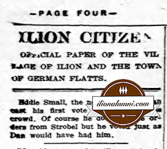 Ilion Citizen IHS Commencement Speakers 1916