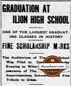 Ilion Citizen IHS Graduates 1916