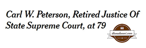 New York Times - Justice Carl W. Peterson - 1916