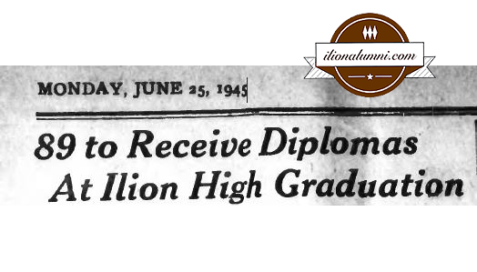 Herkimer Telegram - 1945 89 to Receive Diplomas At Ilion High Graduation
