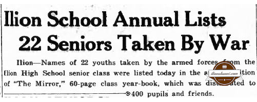 Herkimer Evening Telegram - 1945 graduation