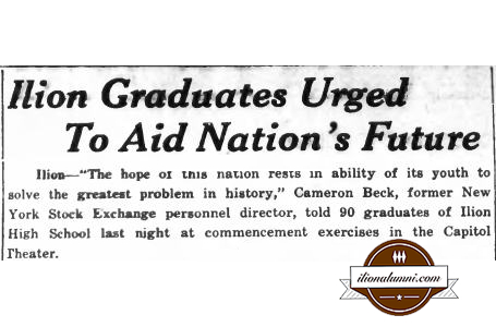 Herkimer Evening Telegram - 1945 graduation