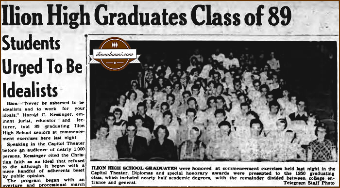 Herkimer Evening Telegram IHS Graduates 1950