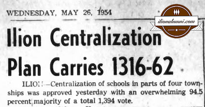 The Herkimer Evening Telegram IHS Graduation 1954