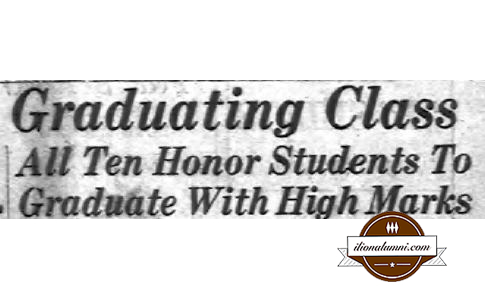 The Ilion Sentinel IHS Graduation 1954