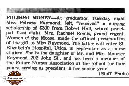 Herkimer Evening Telegram IHS Patricia Raymond 1960