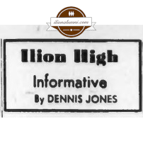 Herkimer Evening Telegram - Ilion High Informative - By Dennis Jones - November 24, 1962 - 1963