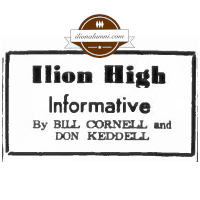 Herkimer Evening Telegram 1964 - Ilion High Informative By Bill Cornell and Don Keddell - November 16, 1963 - 1964