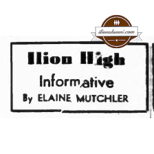 Herkimer Evening Telegram 1964 Ilion High Informative By Elaine Mutchler - Senior Assembly