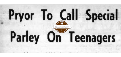 Herkimer Evening Telegram - Pryor To Call Special Parley on Teenagers - 1965
