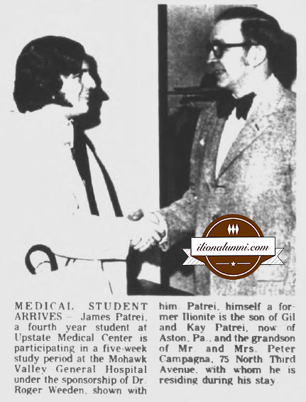 Herkimer Evening Telegram - James Patrei Student Learning At Hospital - IHS Senior 1966