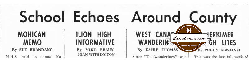 Herkimer Evening Telegram Ilion High Informative 1967