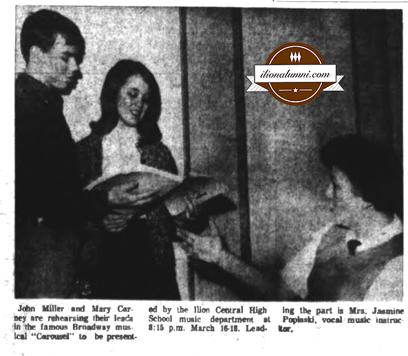 Herkimer Evening Telegram - Ilion High Informative - John Miller and Mary Carney - 1967