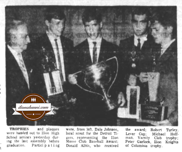 Herkimer Evening Telegram  - Senior Awards Given At Ilion 1967