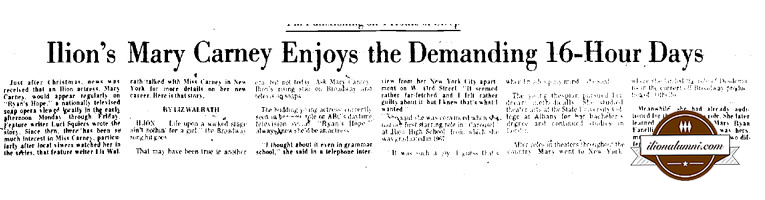 Utica Daily Observer - Mary Carney - 1967 - 1967