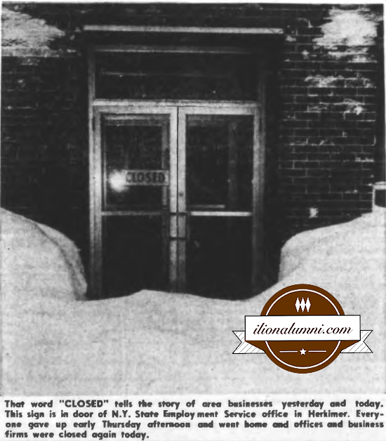 Herkimer Evening Telegram - volunteer snowmobilers in handling emergency situations - 1971