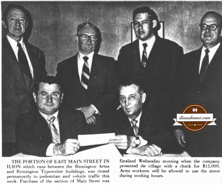 The Herkimer Evening Telegram - Portion of East Main Street in Ilion Sold - 1972 
