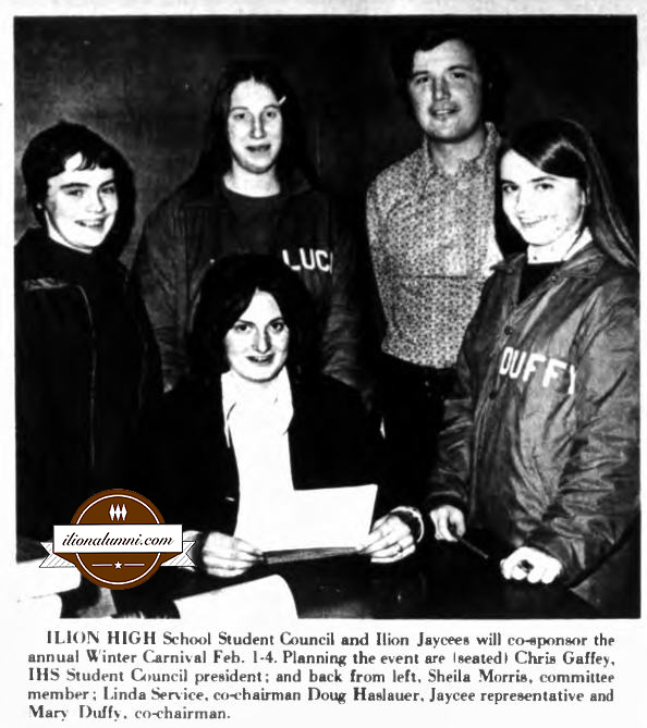 Herkimer Evening Telegram Student Council - Winter Carnival - 1973