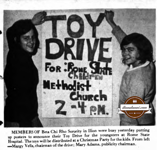 Herkimer Evening Telegram - Sorority Toy Drive In Ilion - Class of 1974