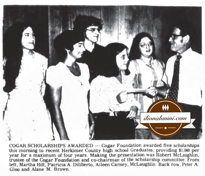 Herkimer Evening Telegram - Five Awarded Cogar Grants - 1974
