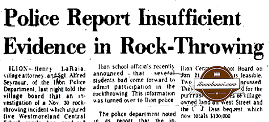 Utica Observer - Pupils admit stone-throwing - Class of 1974