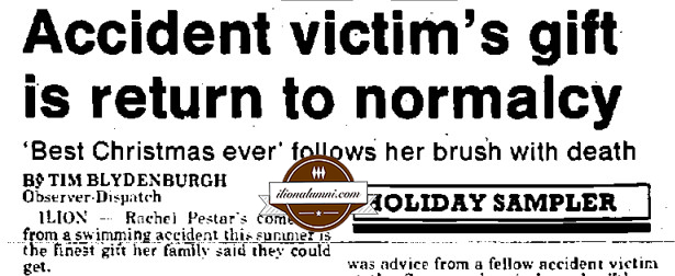 Utica Observer Dispatch - Rachel Pestar - Class of 1991