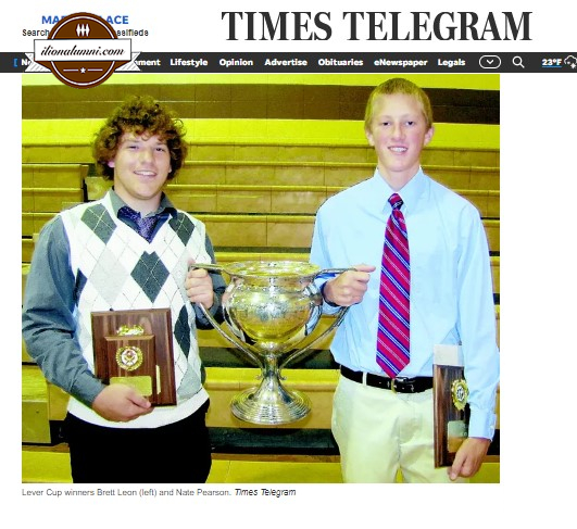 Herkimer Times Telegram - Ilion presents Block I Awards - 2010