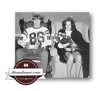 Homecoming King Tom DeLong and Queen Sue (Baker) Werthman Class of 1973
