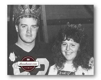 Homecoming King - Ron Rose and Homecoming Queen - Kathleen Stockton Class of 1990