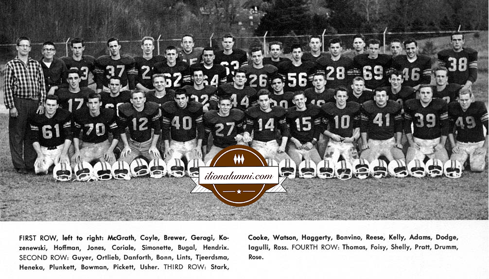 Ilion High School Class of 1961 - Fall 1960 Football Team