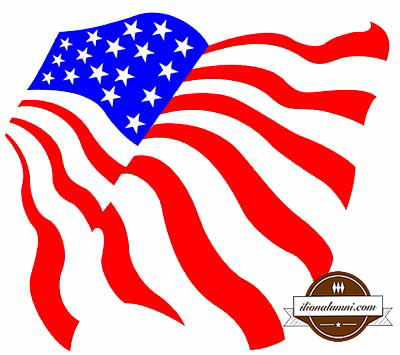 Fourth of July flag