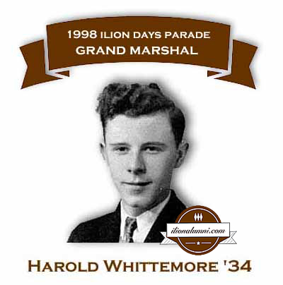 Ilion Days Parade Grand Marshal - Harold Whittemore Class of 1934
