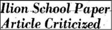 1964 Ilion High School - The Quill Controversy